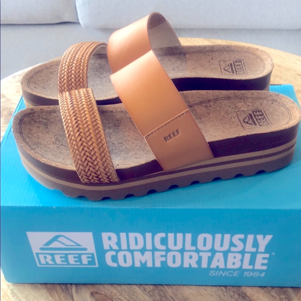 Reef Tan Sandals Cushion Vista Hi